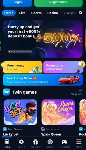 1win casino app Android iOS Thailand